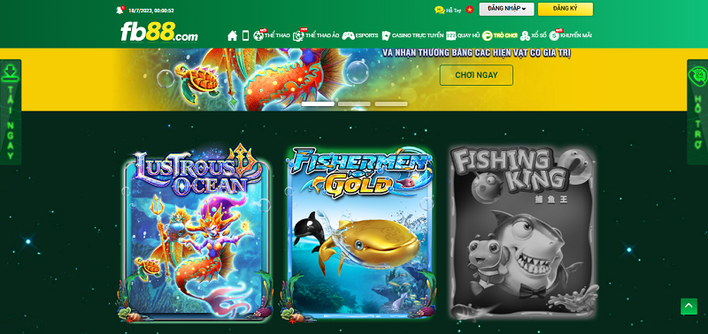 Bắn cá fb88 hấp dẫn nhiều bet  thủ cá cược