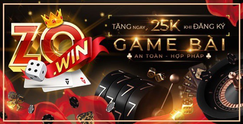 Cổng game bài Zowin tặng quà ra mắt 25K cho thành viên mới