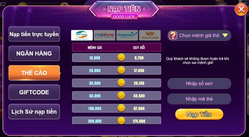 Giao dịch tại vb777 nhanh chóng và nhiều phương thức thanh toán 